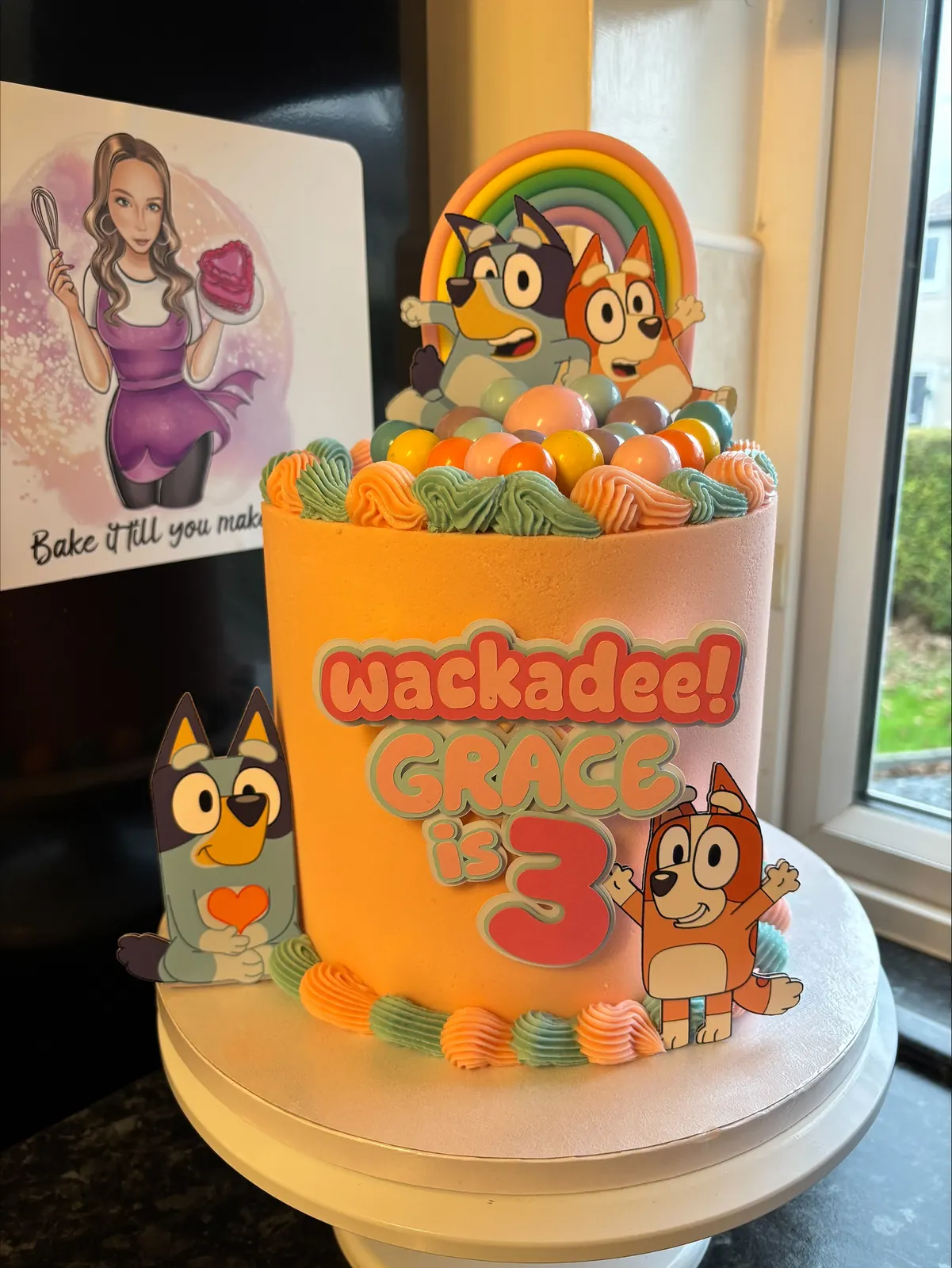 Bluey Wackadoo birthday cake