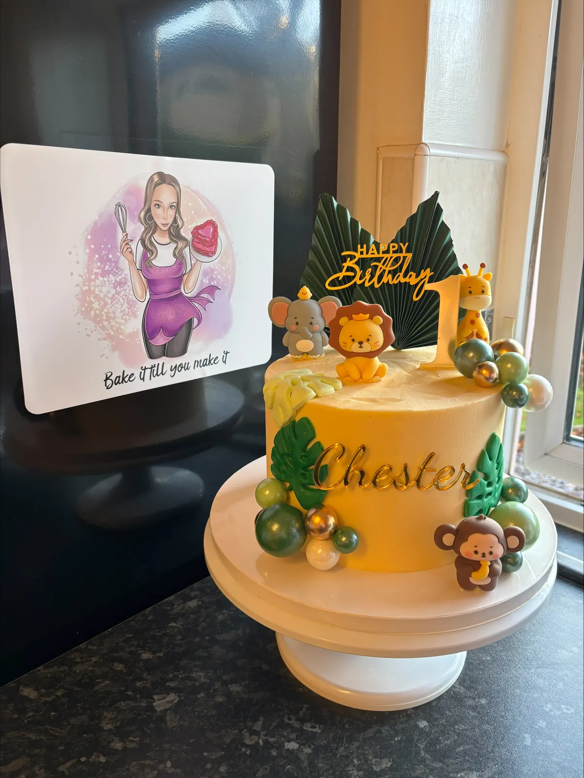 Jungle celebration cake