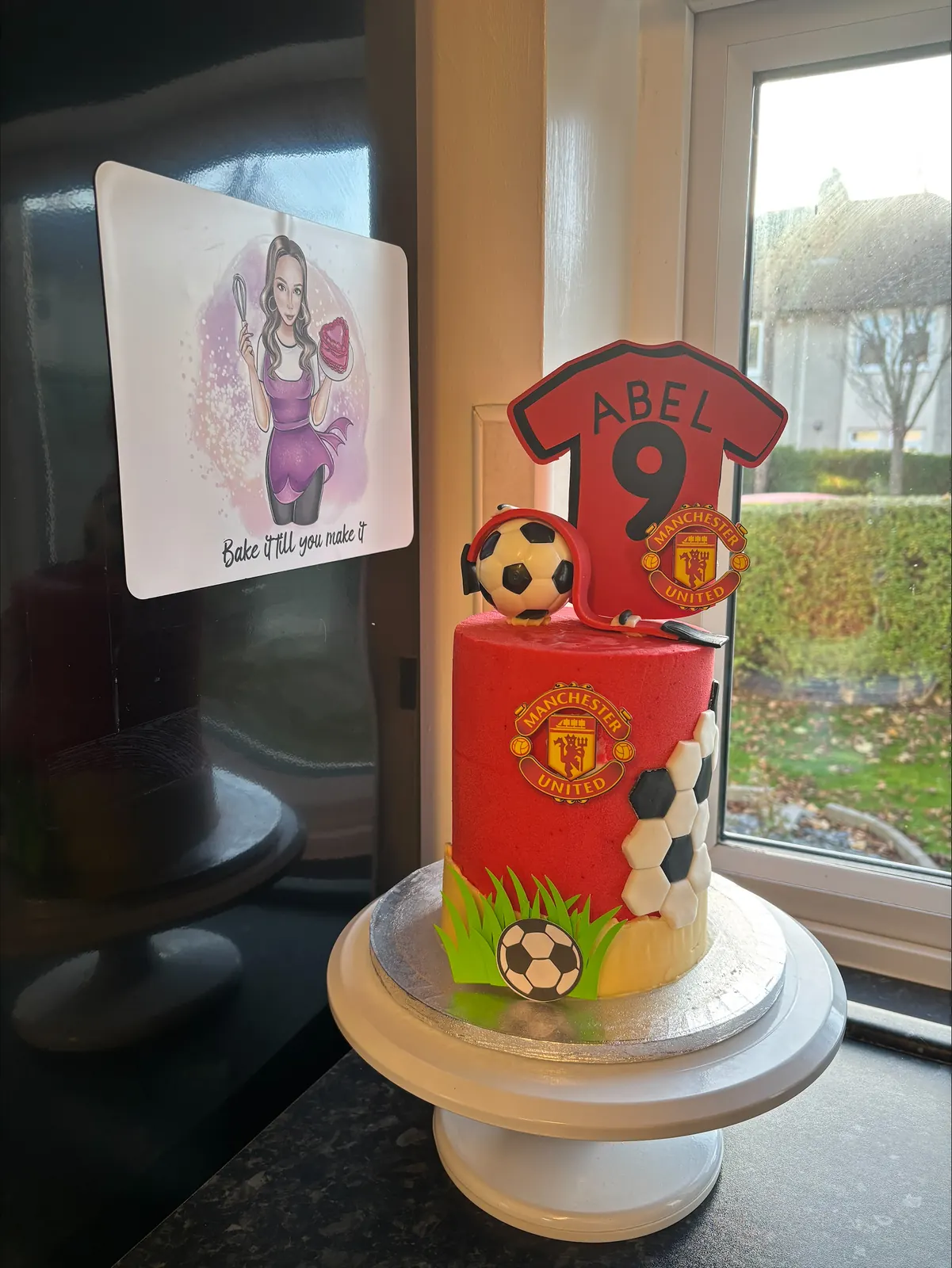 Manchester United ninth birthday cake