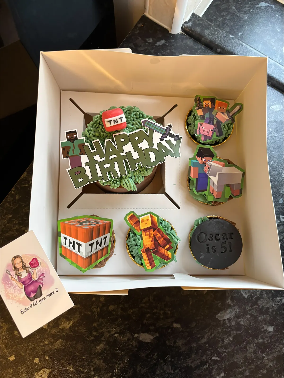 Minecraft TNT cupcakes