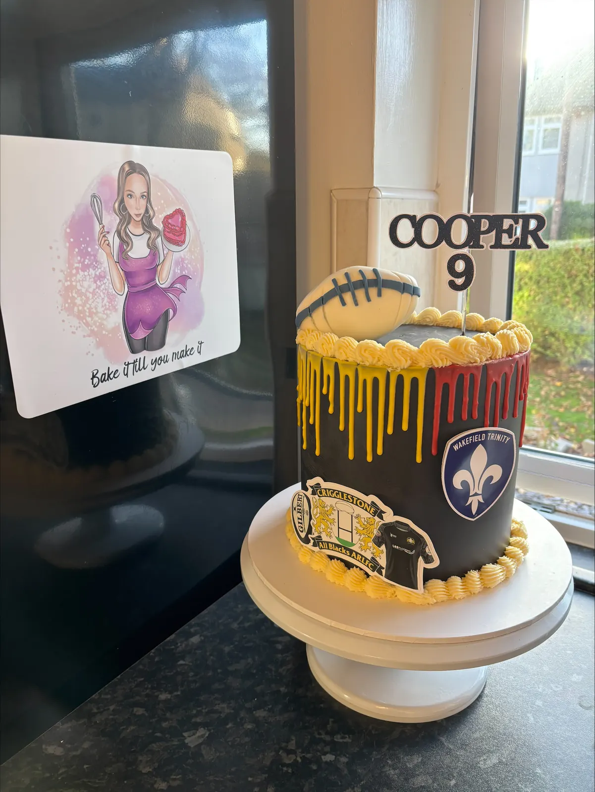 New Orleans Saints ninth birthday cake