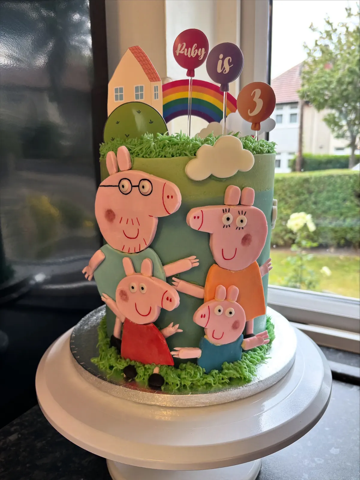Peppa Pig birthday cake