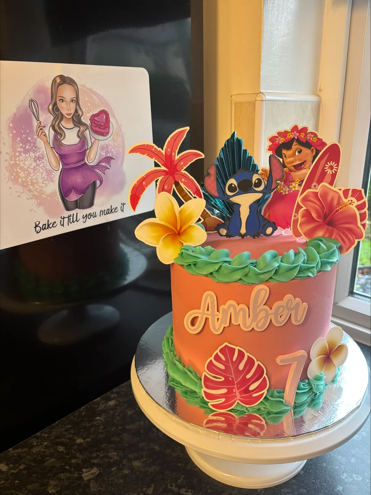 Tropical amber cake